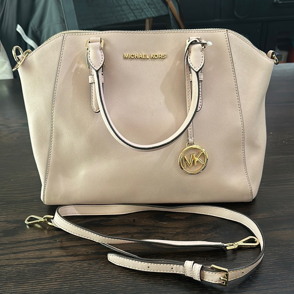 Ciara Large Saffiano Leather Satchel